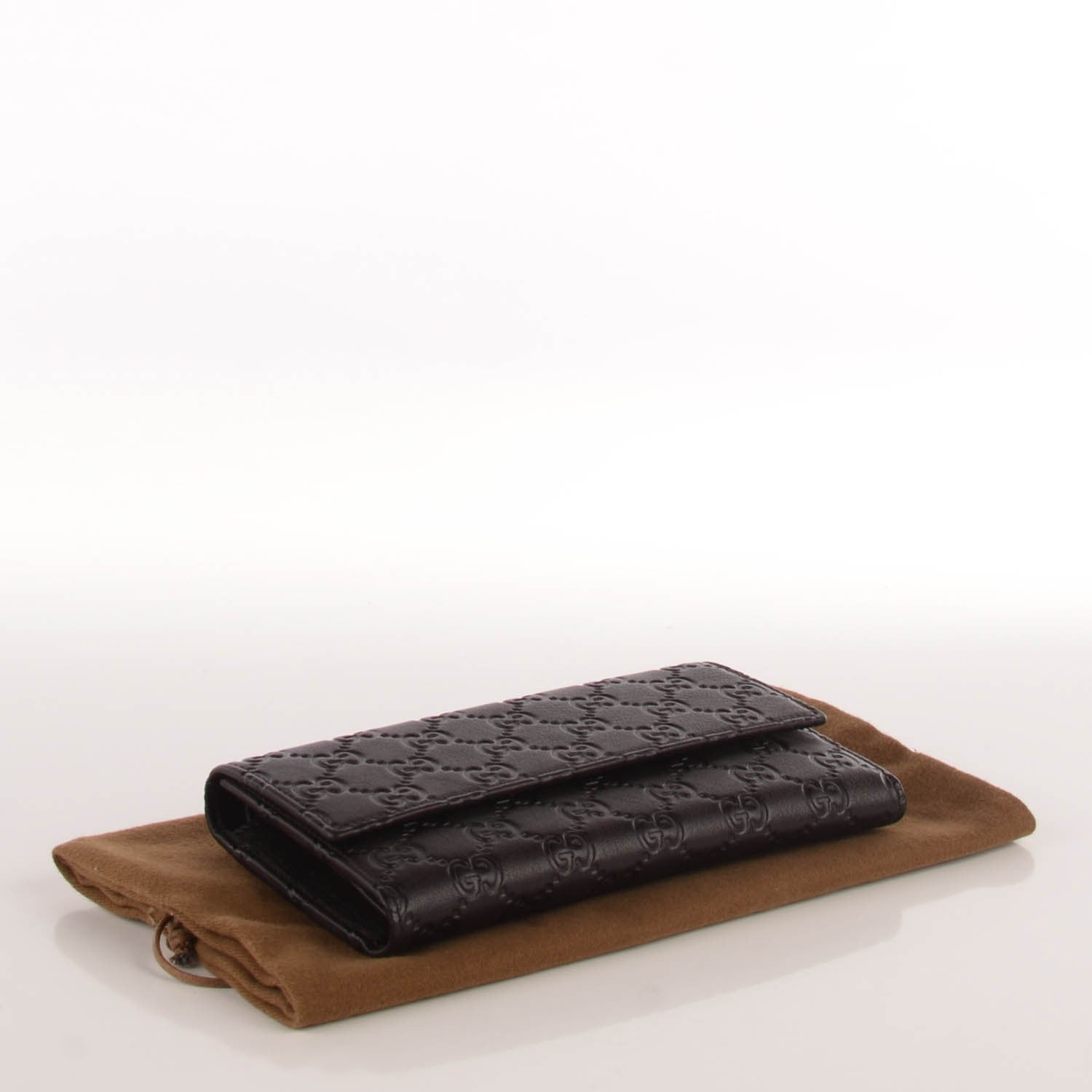 Gucci Guccissima Continental Flap Wallet Chocolate 4 of 7