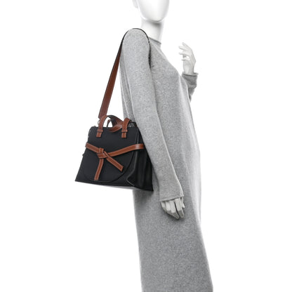 Loewe Calfskin Small Gate Tote Pecan Black 2 of 10