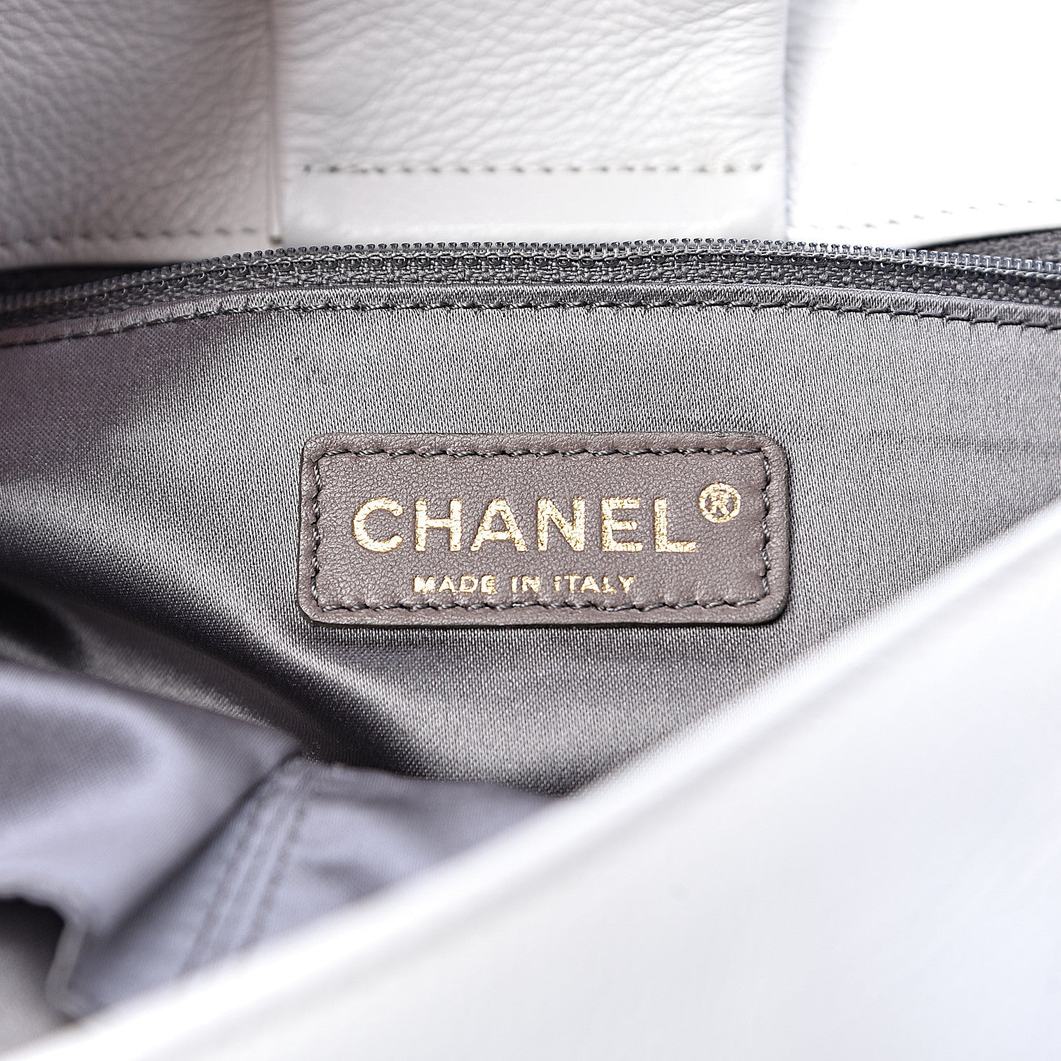 Chanel Grained Calfskin Metal Mosaic Flap White 6 of 10
