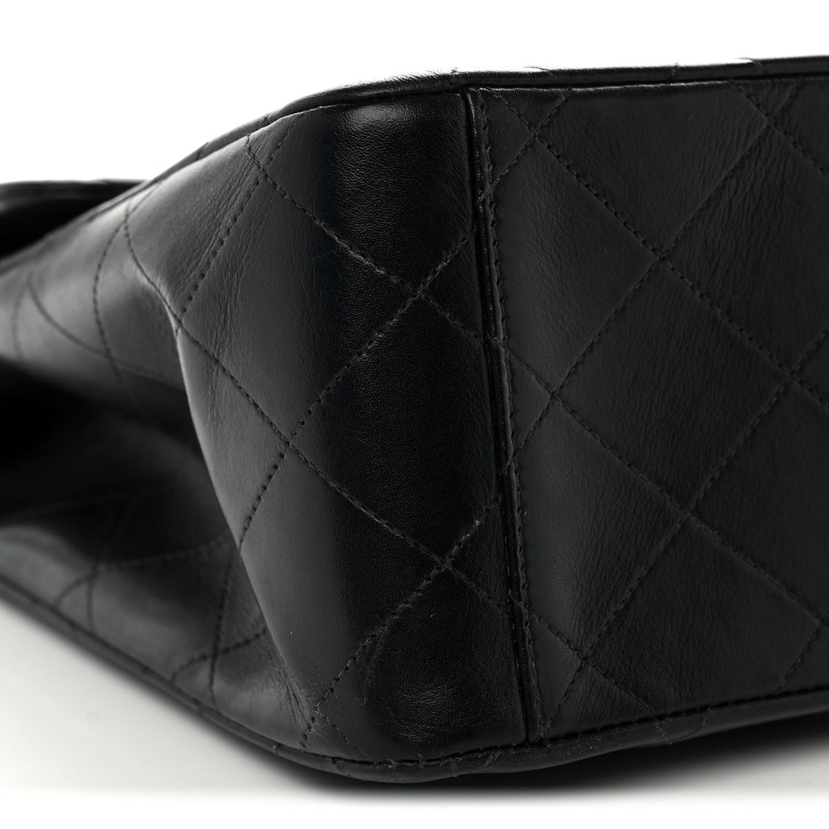 Chanel Lambskin Quilted XL Jumbo Single Flap Black 9 of 13
