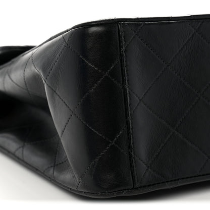 Chanel Lambskin Quilted XL Jumbo Single Flap Black 9 of 13