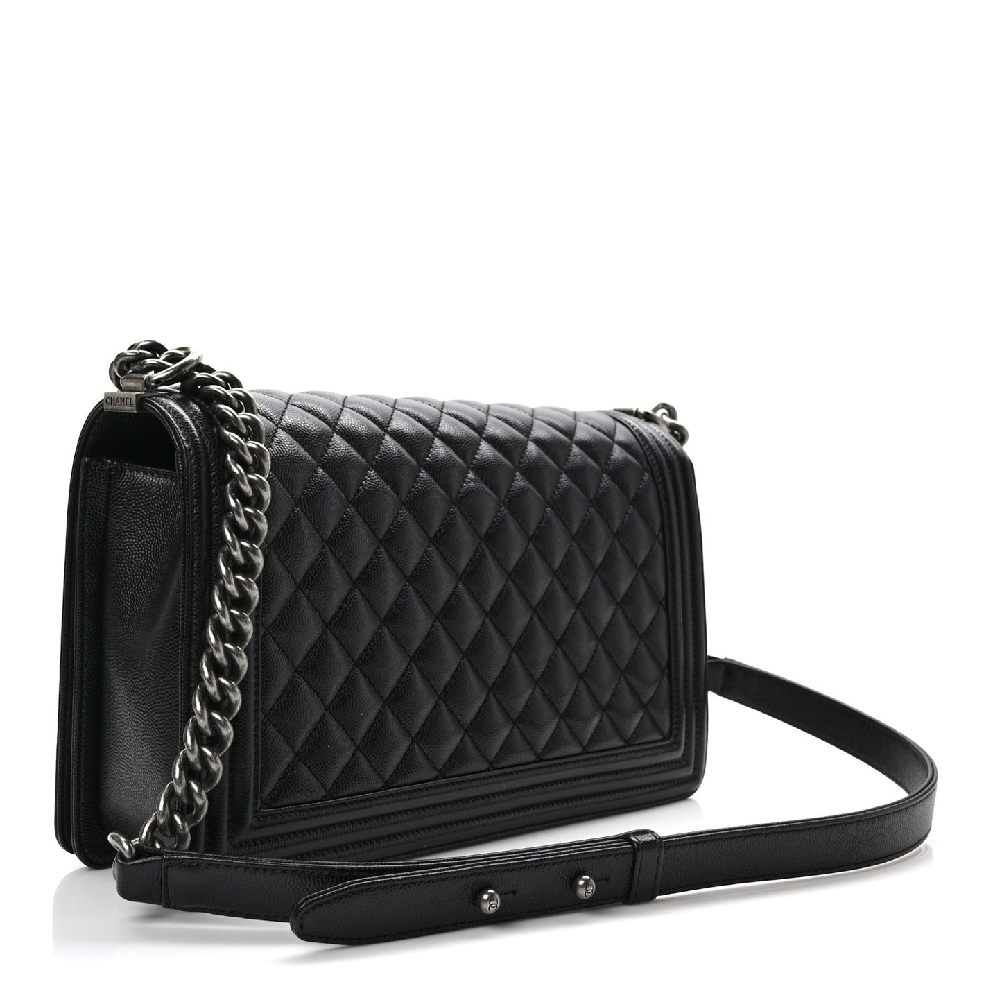 Caviar Quilted New Medium Boy Flap Black