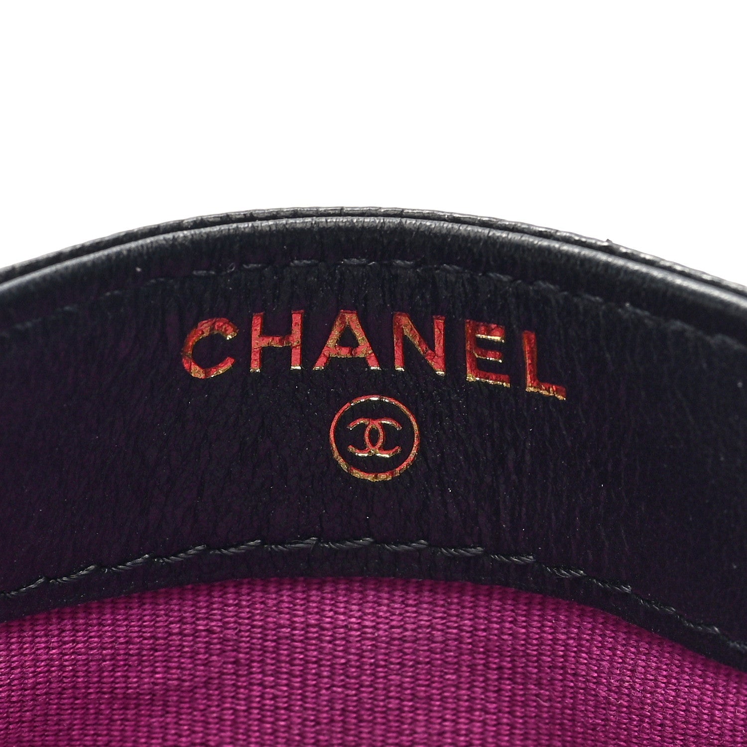 Chanel Caviar Quilted Textured CC Card Holder Black 6 of 8