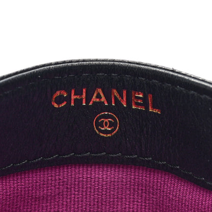 Chanel Caviar Quilted Textured CC Card Holder Black 6 of 8