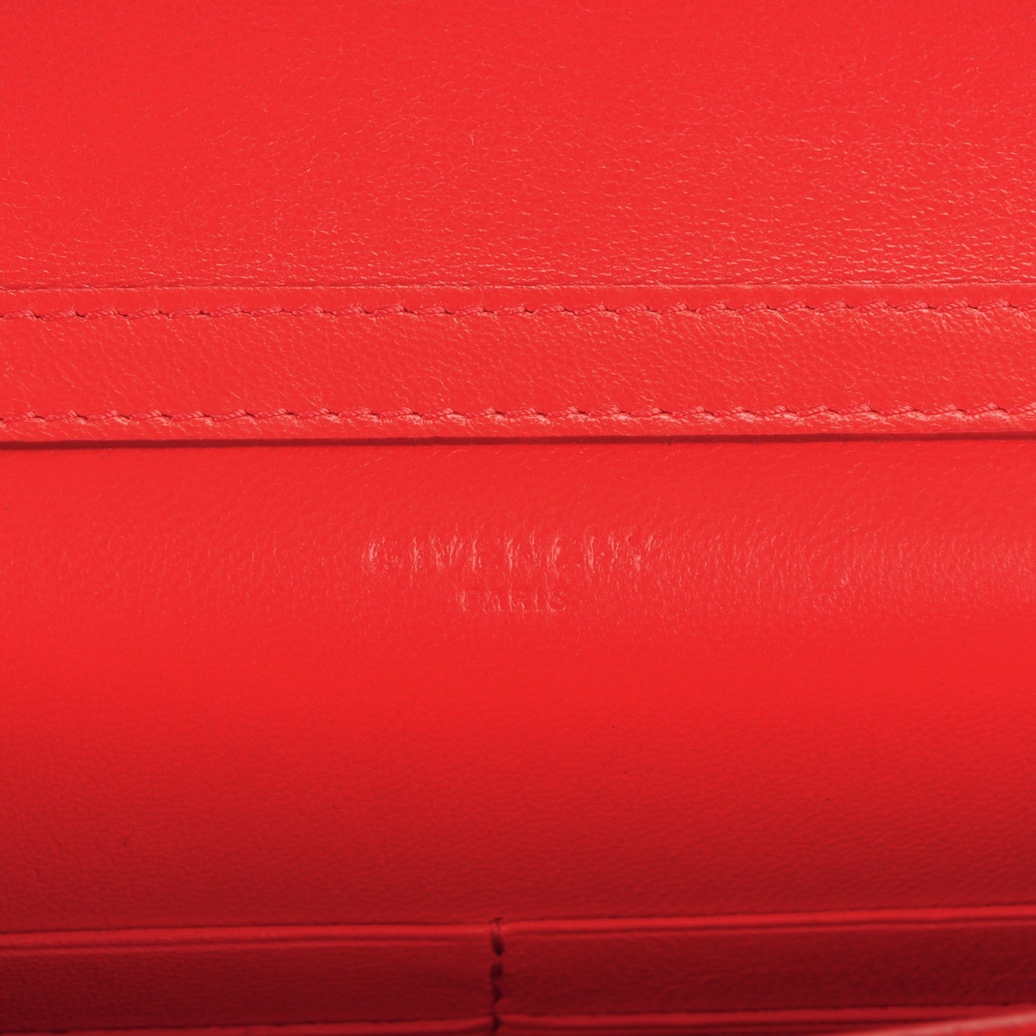 Givenchy Calfskin Studded Pandora Chain Wallet Medium Red 6 of 9