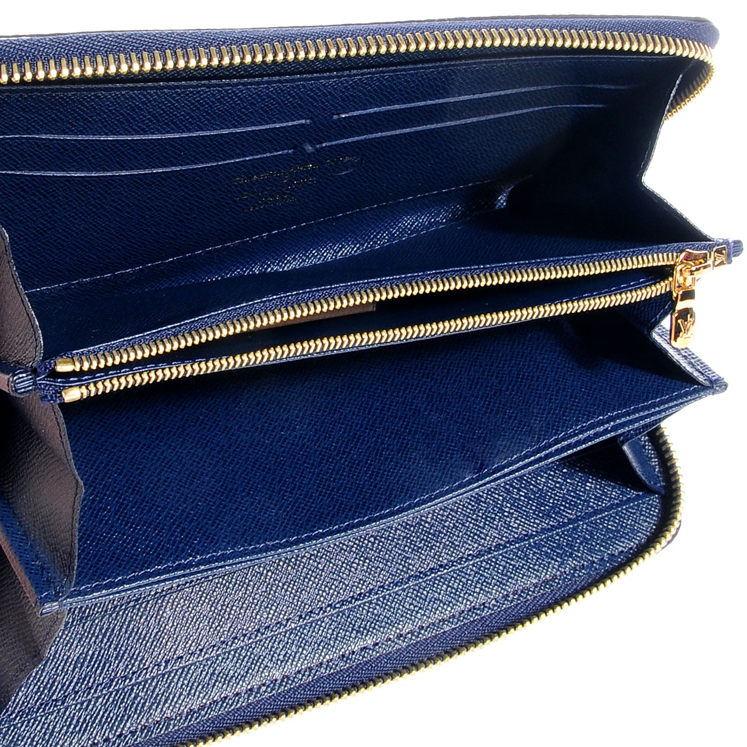 Louis Vuitton Damier Paillettes Zippy Wallet Blue 5 of 7