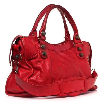Balenciaga Agneau Giant 21 Rose Gold Hardware City Rouge Coquelicot 2 of 16