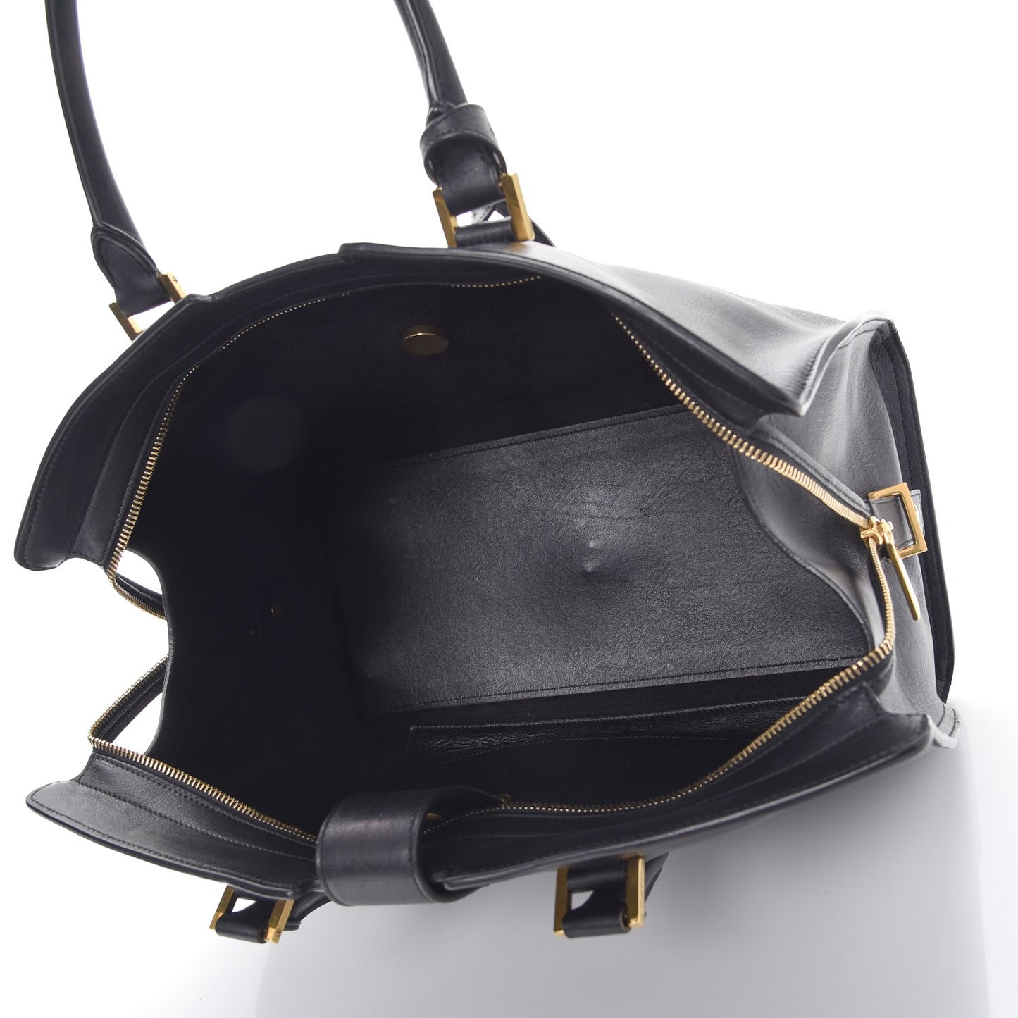 Calfskin Medium Classic Y Cabas Black