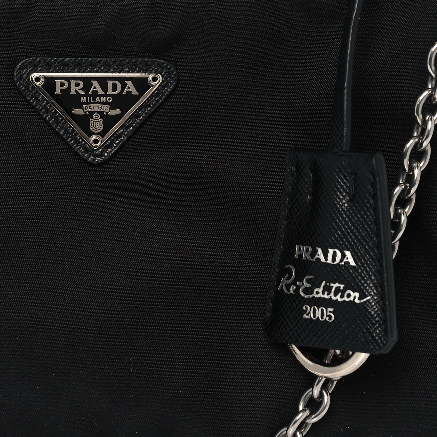 Prada Nylon Re-Edition 2005 Shoulder Bag Black 8 of 12