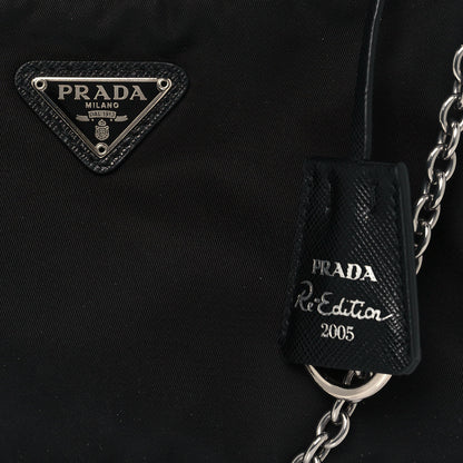Prada Nylon Re-Edition 2005 Shoulder Bag Black 8 of 12