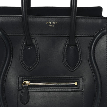 Celine Smooth Calfskin Micro Luggage Navy Blue 7 of 17