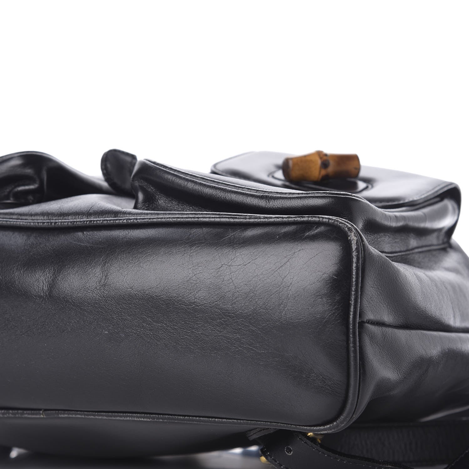 Gucci Calfskin Bamboo Backpack Black 11 of 12