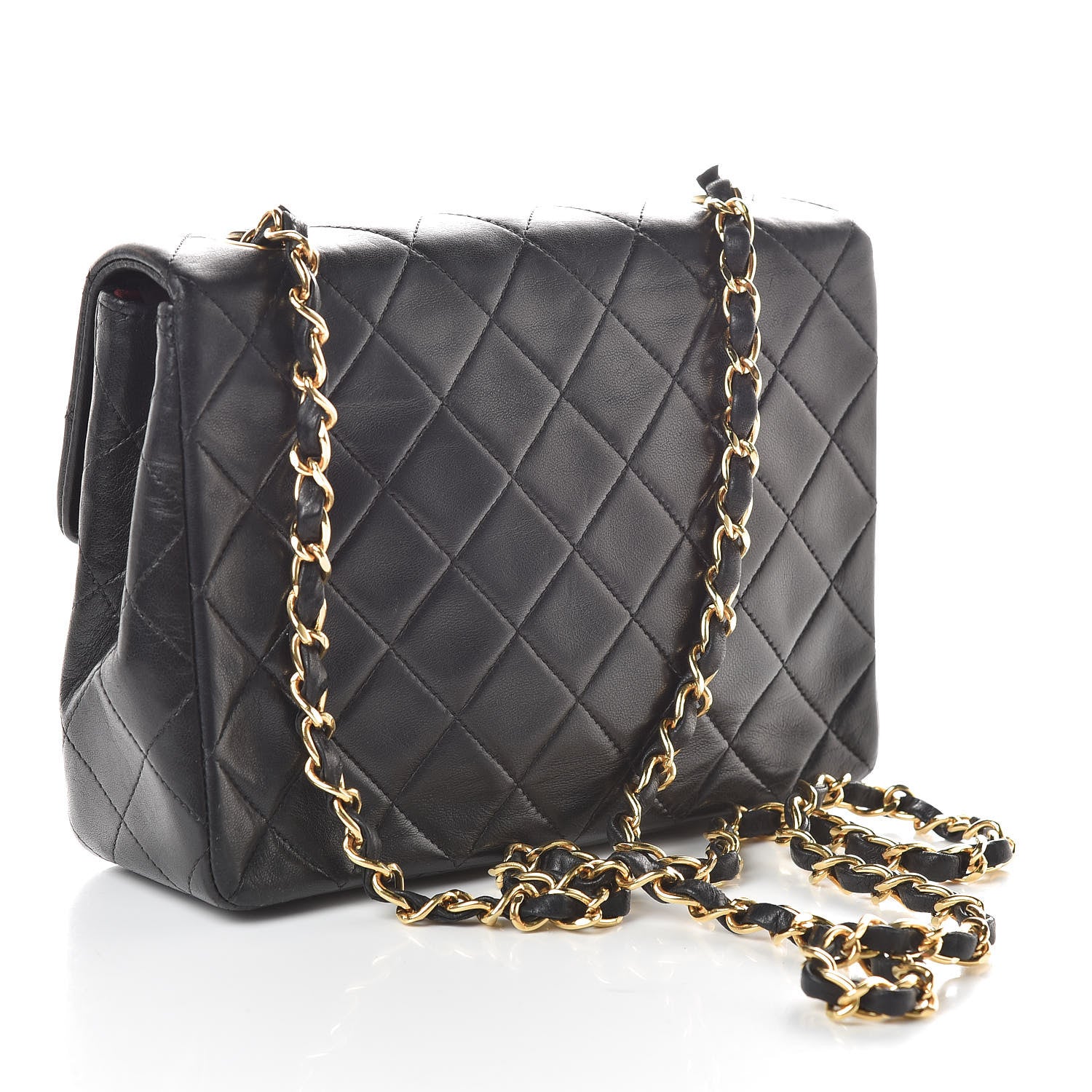 Chanel Lambskin Quilted Mini Square Flap Black 3 of 10