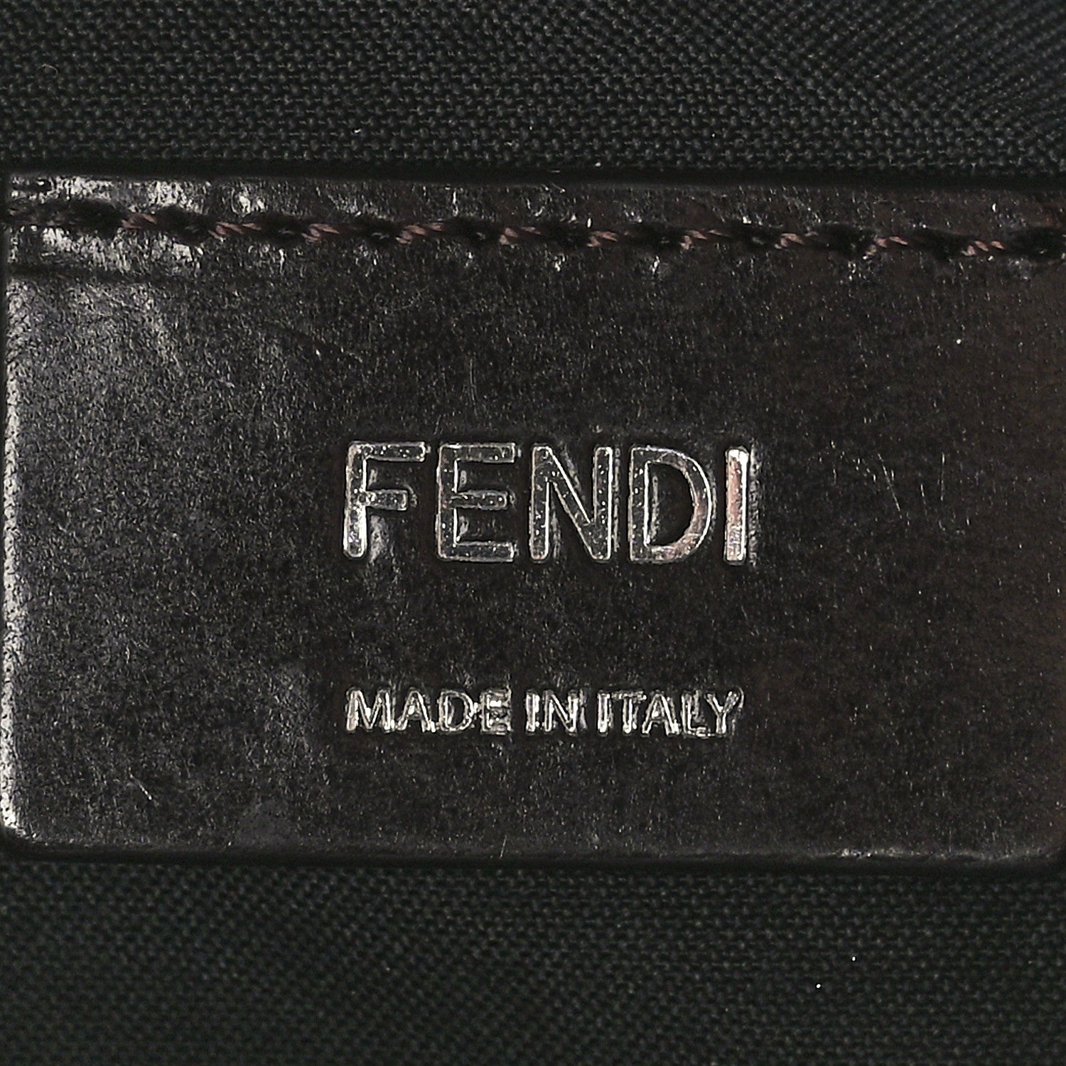 Fendi Recycled Fabric Jacquard Vitello Grace FF 1974 Mini O'Lock Bowling Bag Tobacco Moro Sand 6 of 11