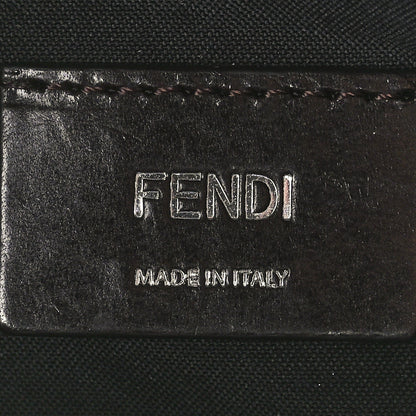 Fendi Recycled Fabric Jacquard Vitello Grace FF 1974 Mini O'Lock Bowling Bag Tobacco Moro Sand 6 of 11