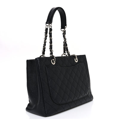 Chanel Caviar Quilted Grand Shopping Tote GST Black 3 of 11