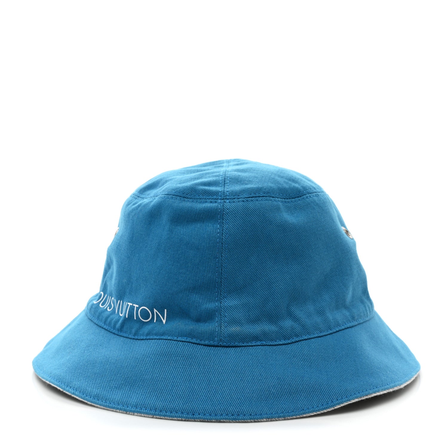 Louis Vuitton Monogram Denim Transformable Bob Bucket Hat 60 White Blue 5 of 14