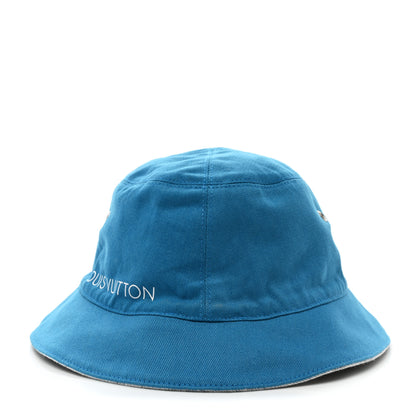 Louis Vuitton Monogram Denim Transformable Bob Bucket Hat 60 White Blue 5 of 14