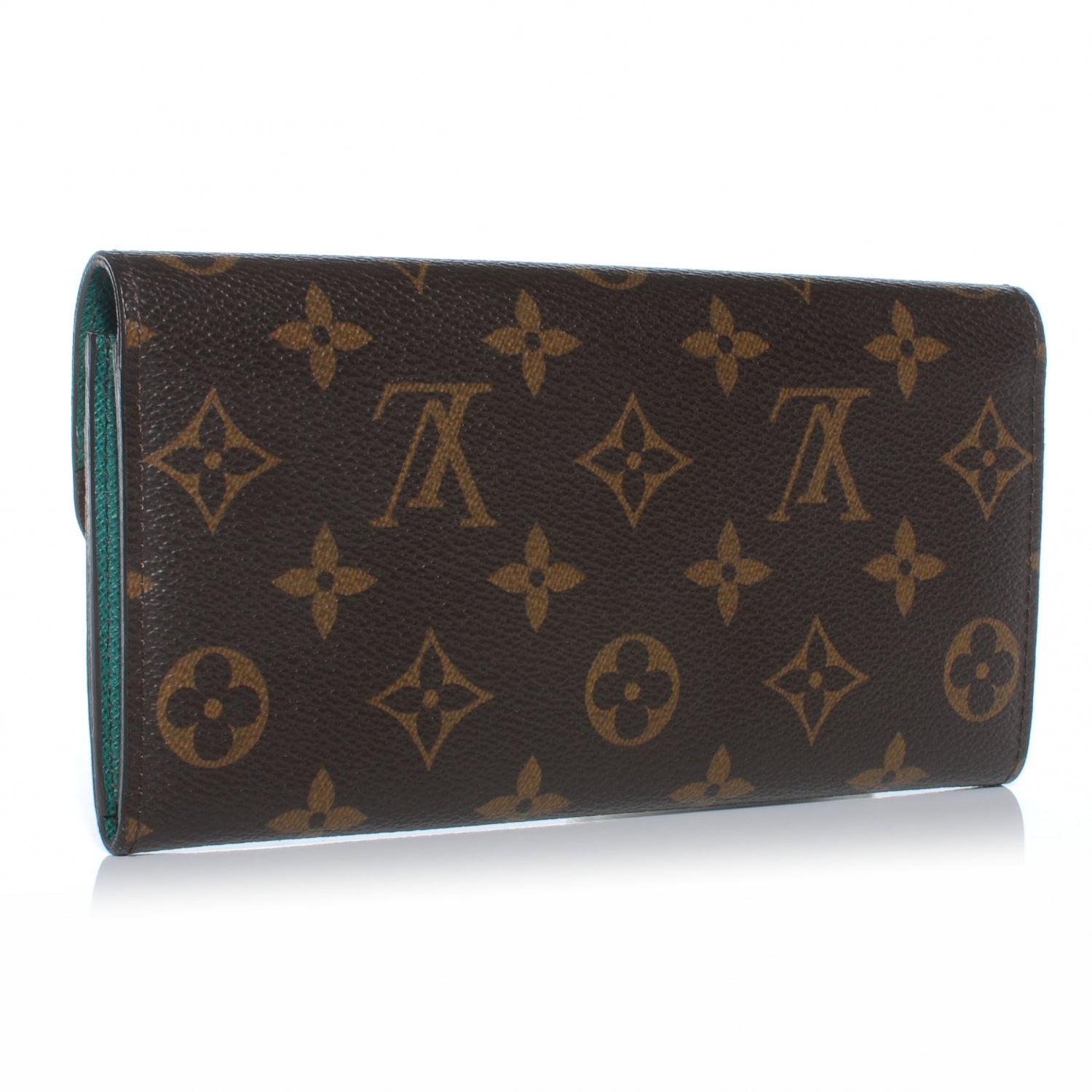 Louis Vuitton Monogram Emilie Wallet Green 3 of 7