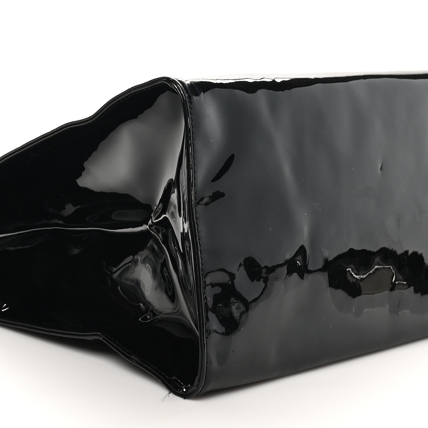 Telfar Patent Vegan Leather Large Shopping Bag Black 8 of 10