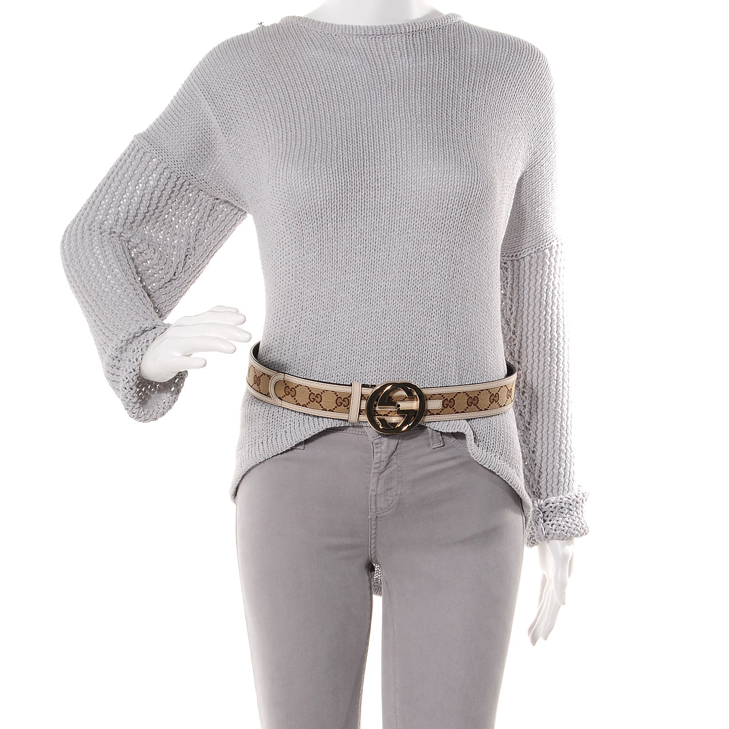 Gucci Monogram Interlocking G Belt 85 34 2 of 4