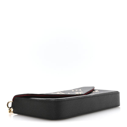Louis Vuitton Empreinte Monogram Giant Felicie Pochette Black Beige 5 of 11