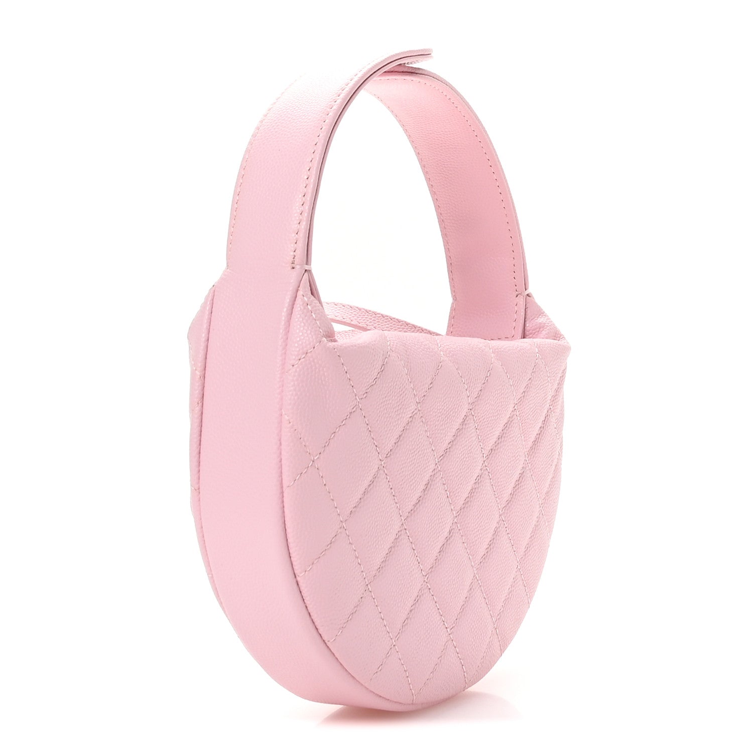 Chanel Caviar Quilted Polly Pocket Pouch Hobo Light Pink 3 of 11