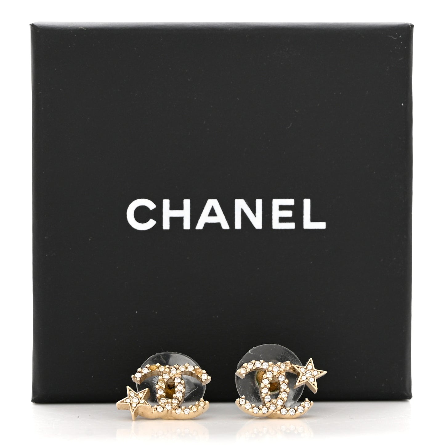 Crystal CC Starfall Earrings Gold