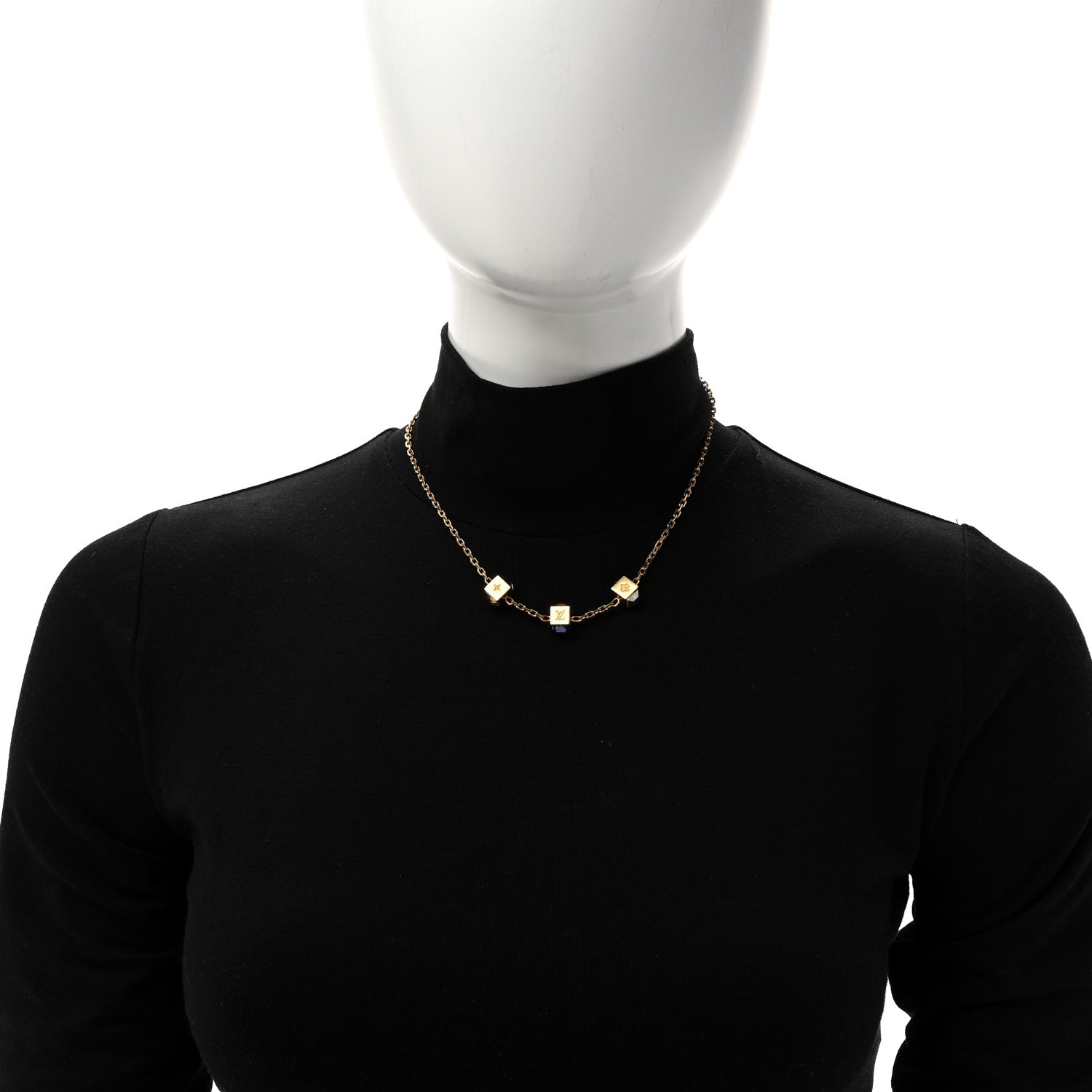 Louis Vuitton Swarovski Gamble Short Necklace Azur 2 of 5