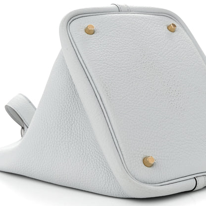 Hermes Taurillon Clemence Picotin Lock 22 MM Bleu Pale 9 of 11