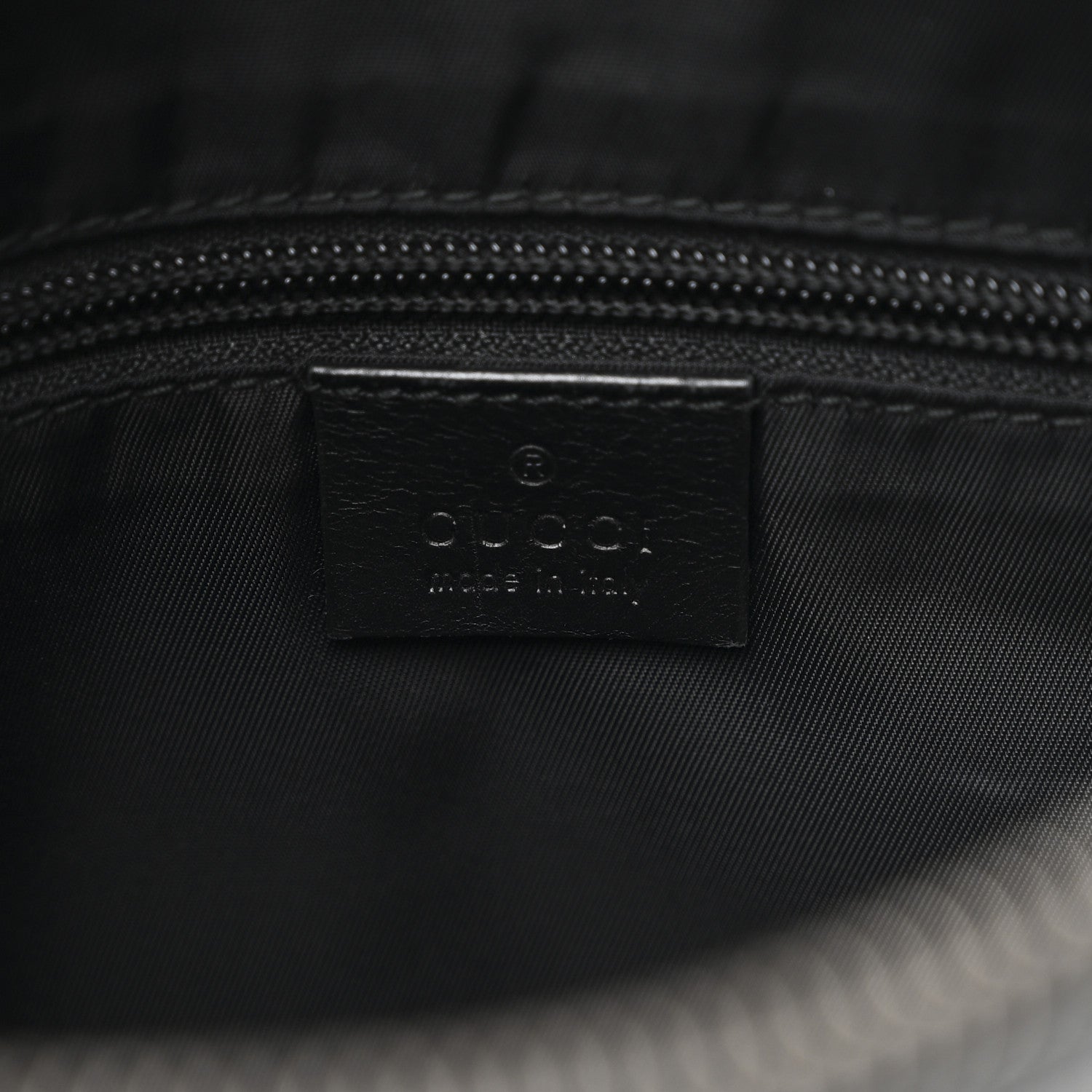 Gucci GG Supreme Monogram Crossbody Messenger Bag Black Grey 6 of 14