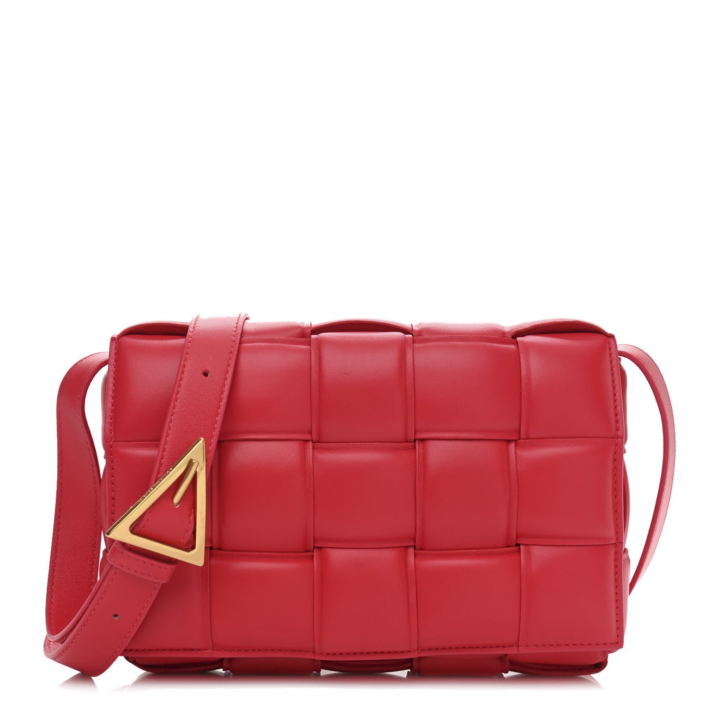 Nappa Maxi Intreccio Padded Cassette Crossbody Bag Firework