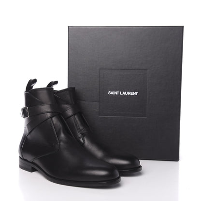 Saint Laurent Smooth Jodhpur Calfskin Dare Ankle Boots 43.5 Black 10 of 10