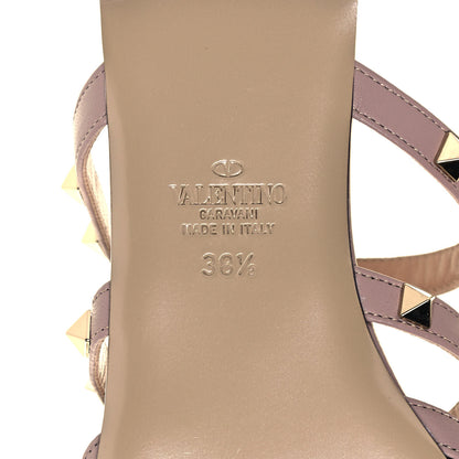Valentino Garavani Rockstud Flat Cage Mules 38.5 Black Poudre 6 of 8