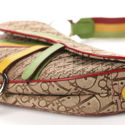Christian Dior Monogram Rasta Saddle Bag Beige 7 of 10