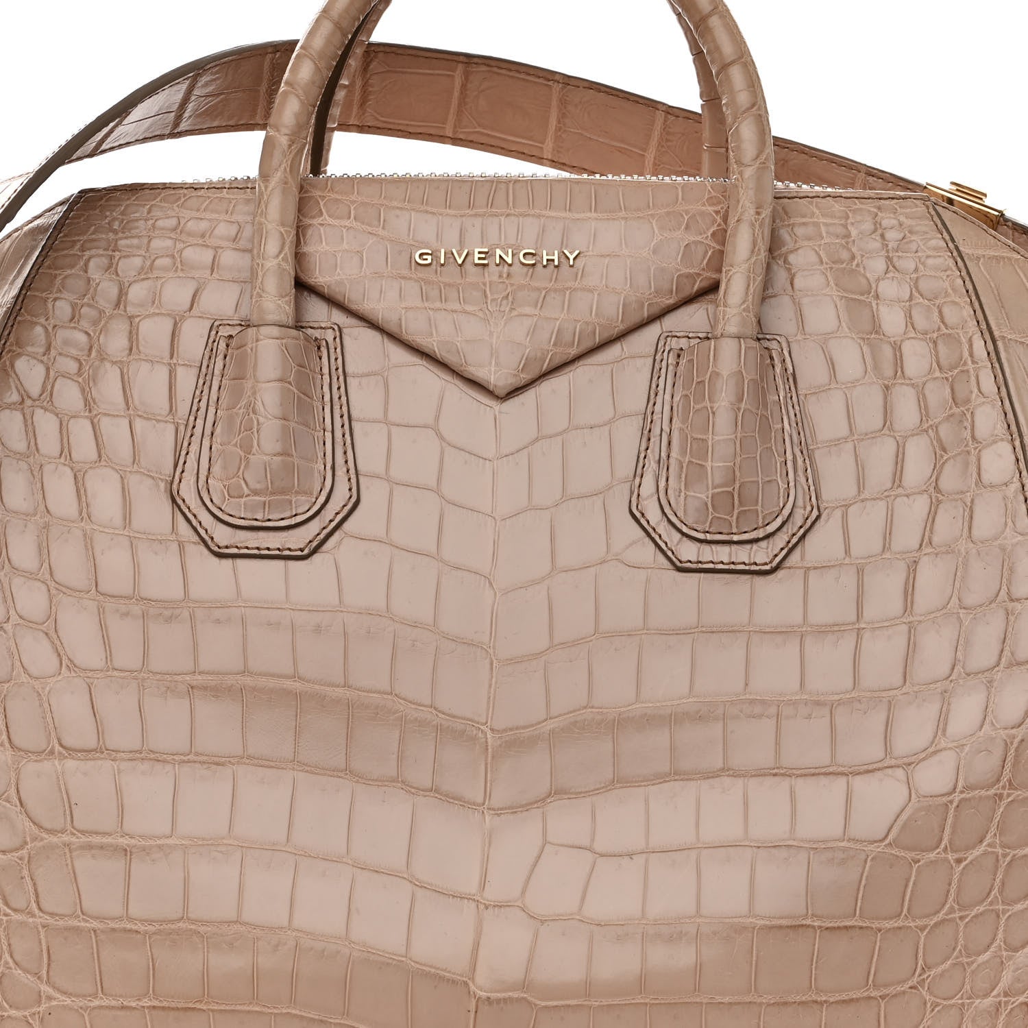 Givenchy Crocodile Medium Antigona Nude Pink 8 of 10
