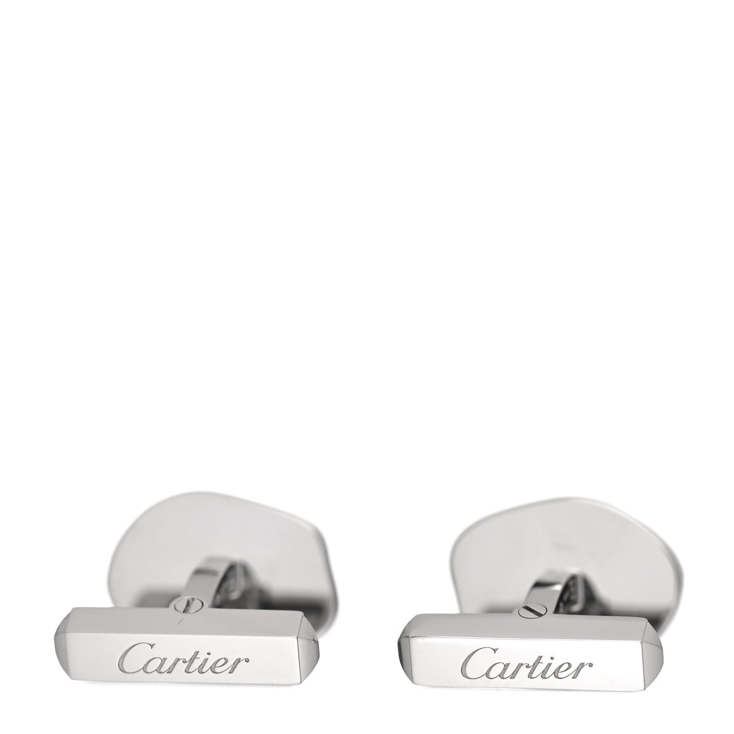 Sterling Silver Palladium Finish Wax Seal Motif Cufflinks