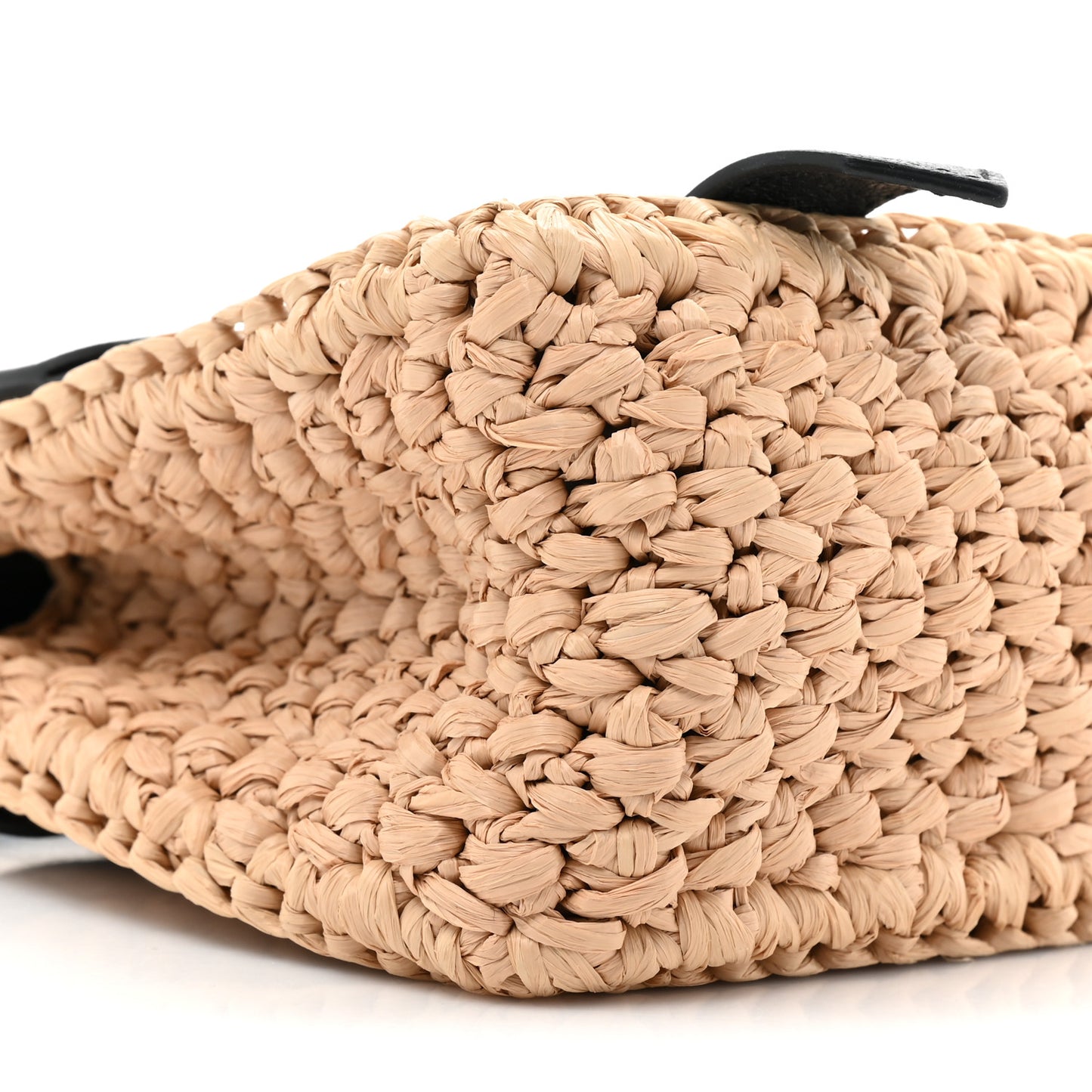 Raffia Lambskin PS1 Mini Crossbody Black