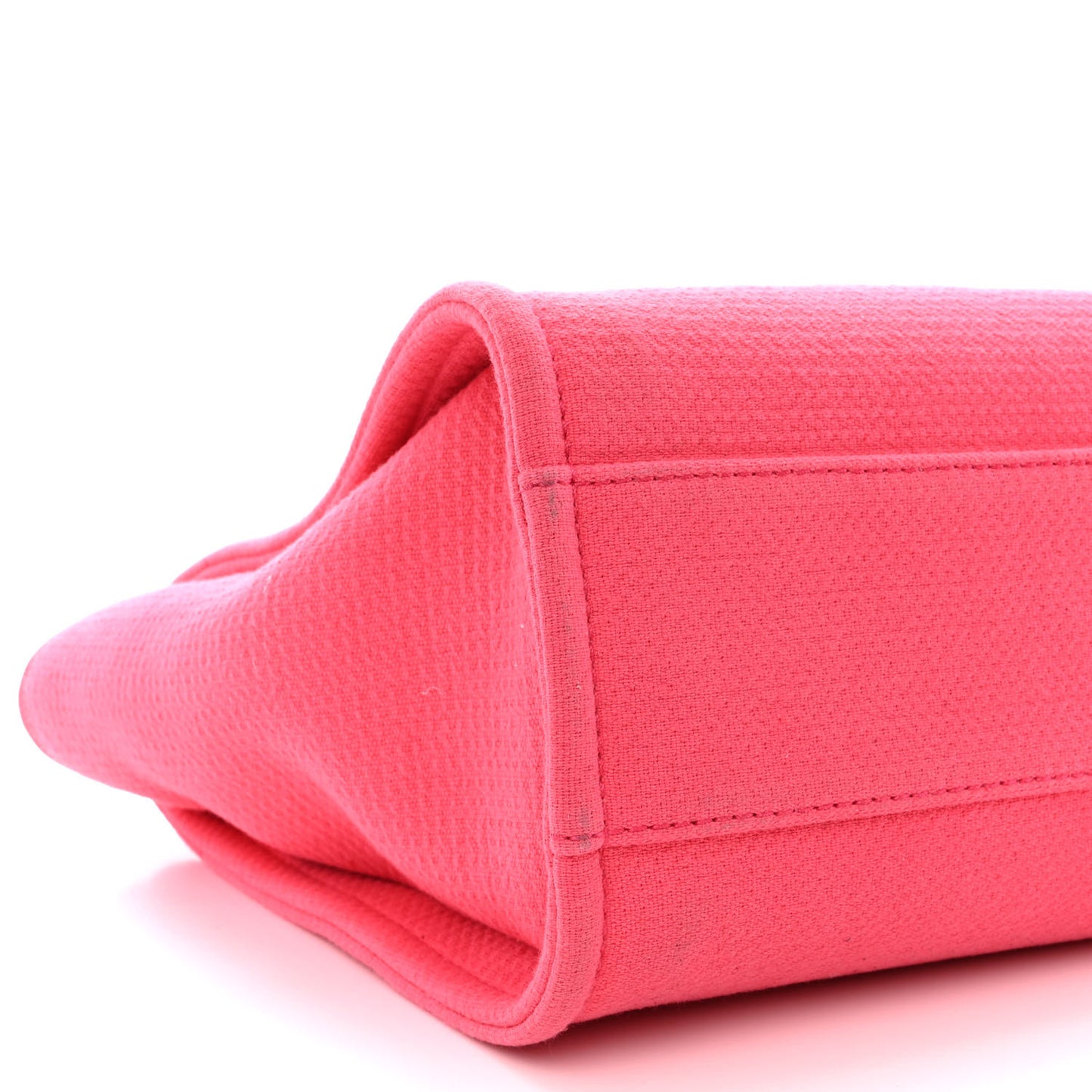 Mixed Fibers Calfskin Small Deauville Tote Pink