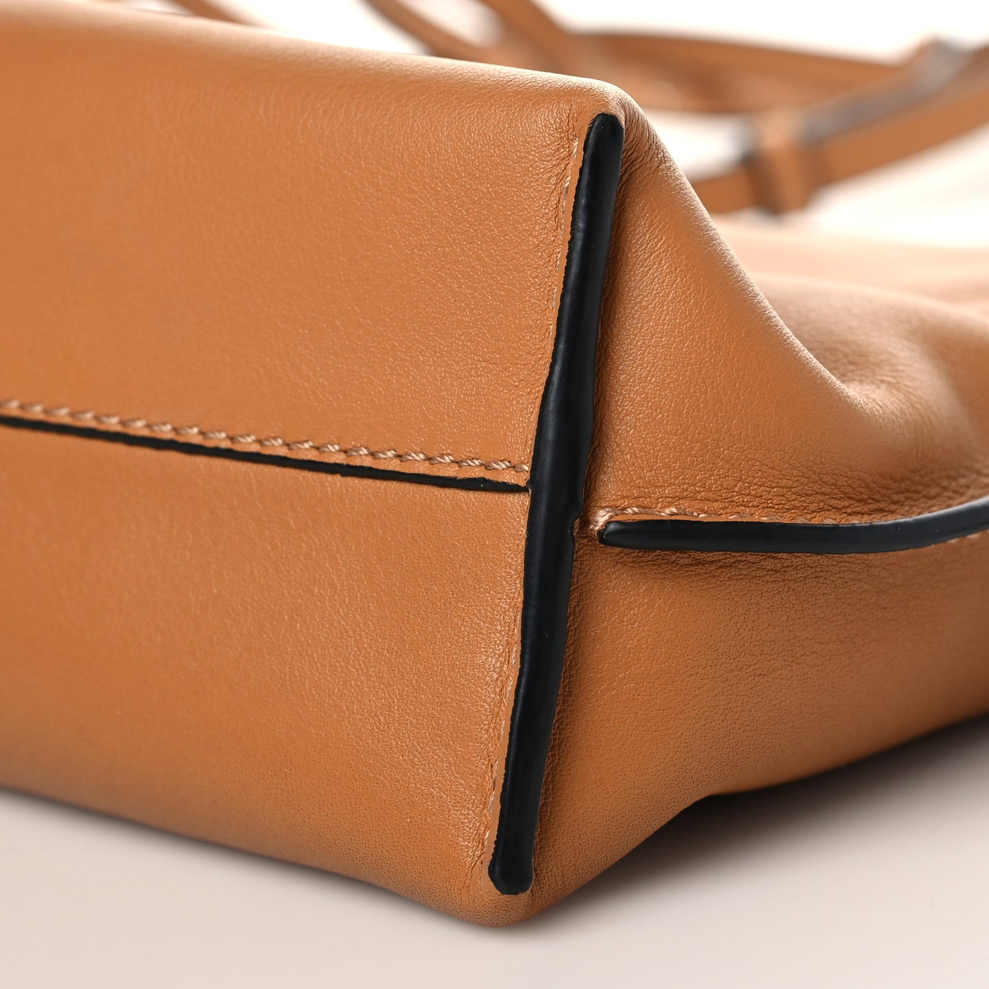 Calfskin Mini Flamenco Knot Clutch Warm Desert