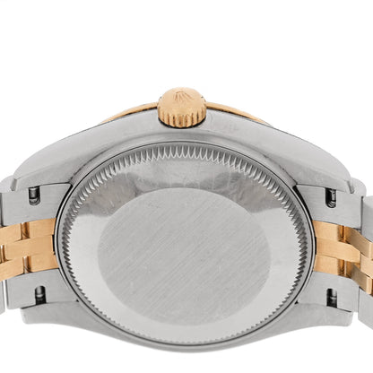 Rolex Stainless Steel 18K Yellow Gold 31mm Oyster Perpetual Datejust Watch White Roman 278273 4 of 5