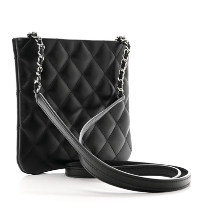 Chanel Lambskin Quilted Crossbody Bag Black 3 of 9