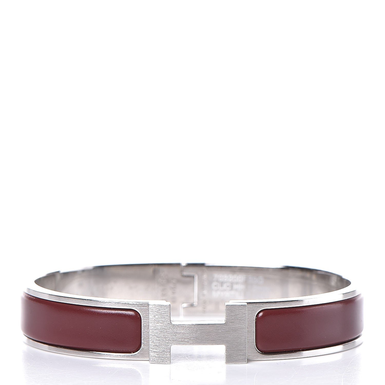 Hermes Matte Enamel Narrow Clic Clac HH Bracelet Myrtille 1 of 5