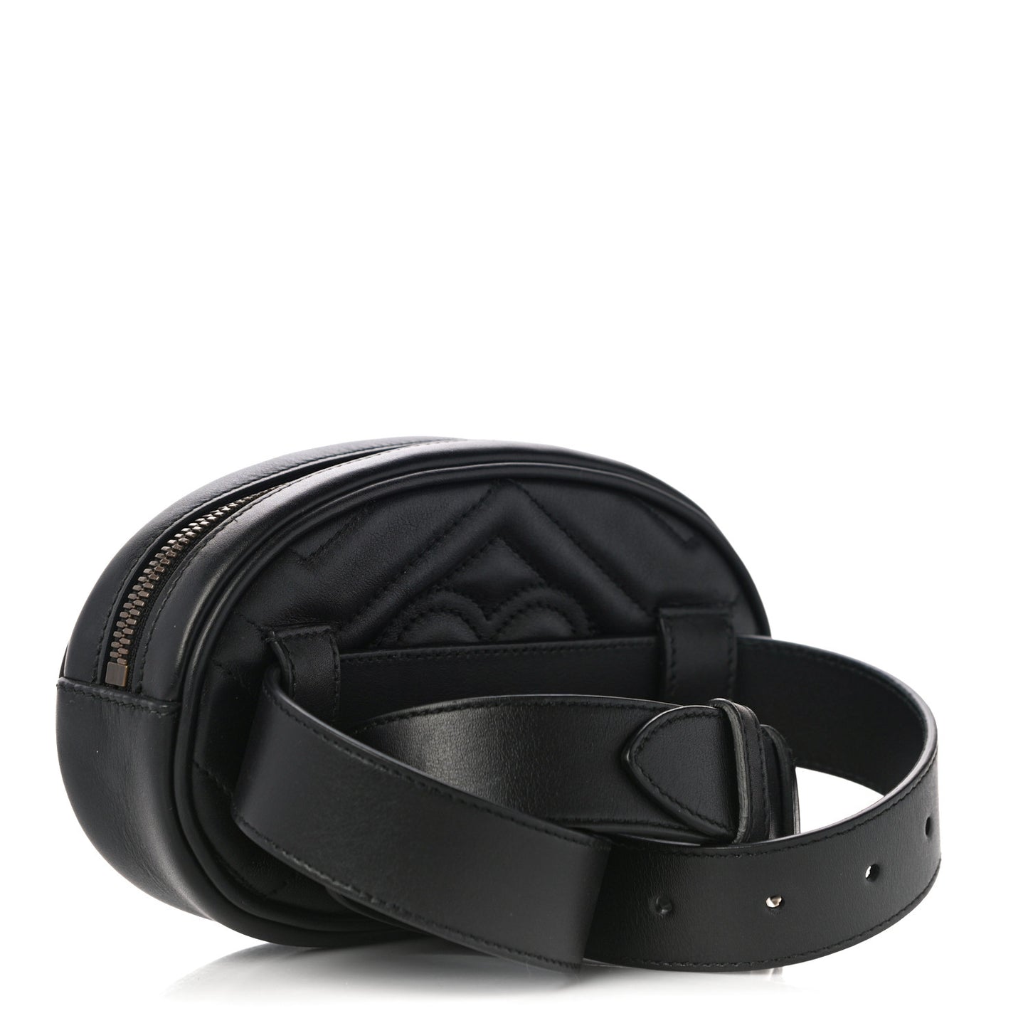 Calfskin Matelasse GG Marmont Belt Bag 75 30 Black
