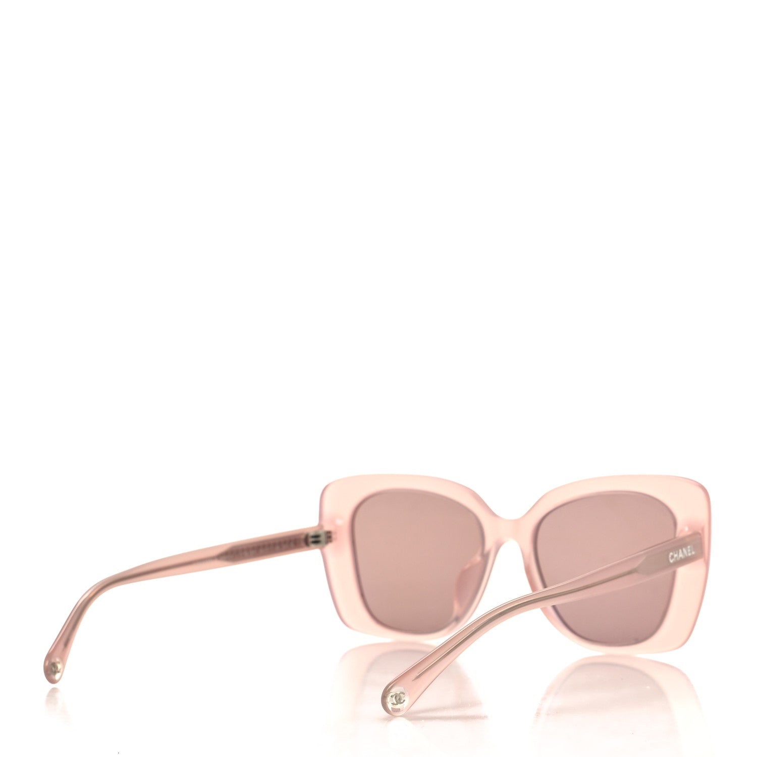 Chanel Acetate Rectangle Sunglasses 5504 Light Pink 4 of 6