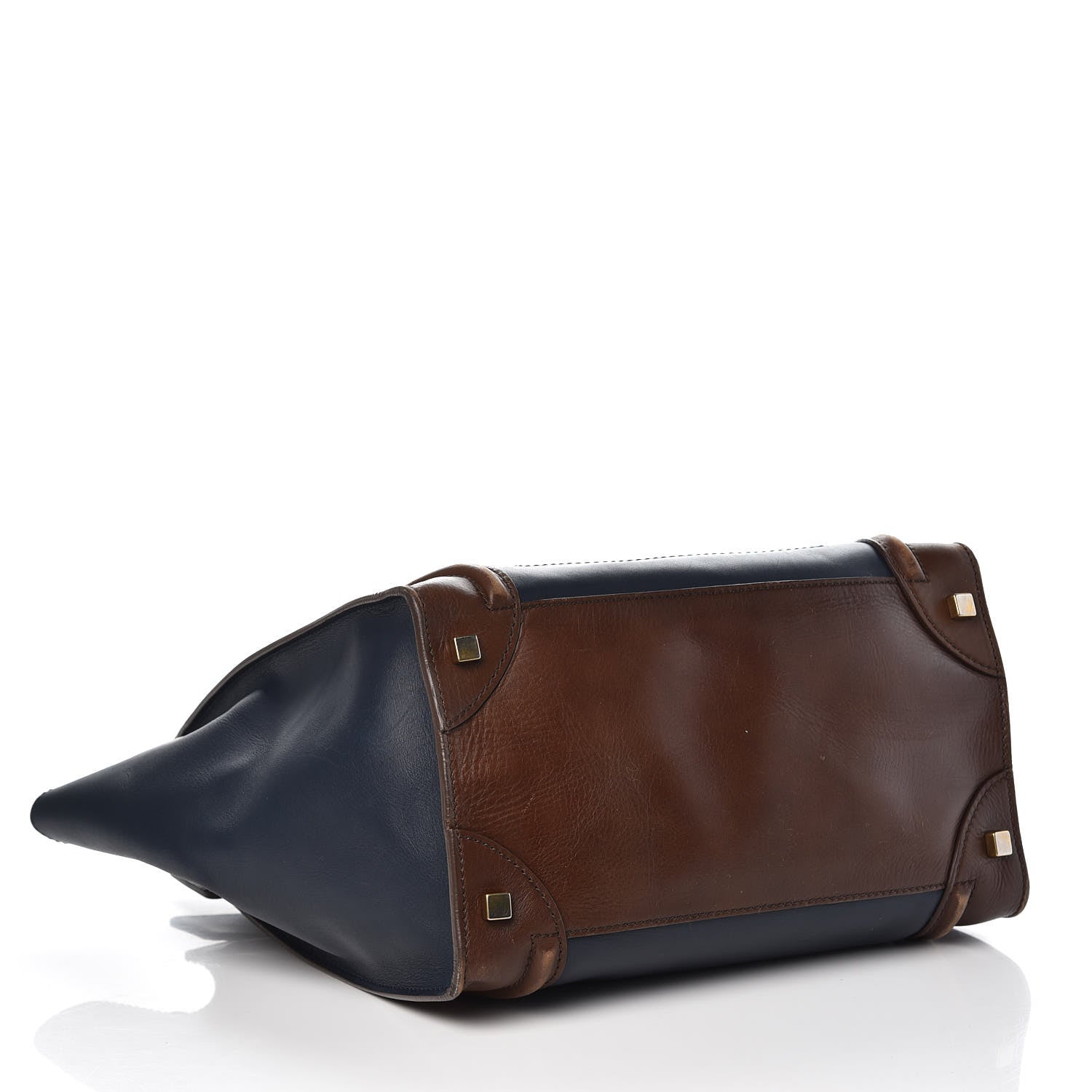 Celine Smooth Calfskin Mini Tri-Color Luggage Navy 4 of 21