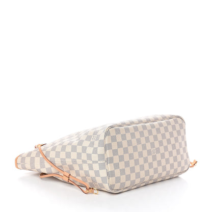 Louis Vuitton Damier Azur Neo Neverfull MM Rose Ballerine 3 of 9