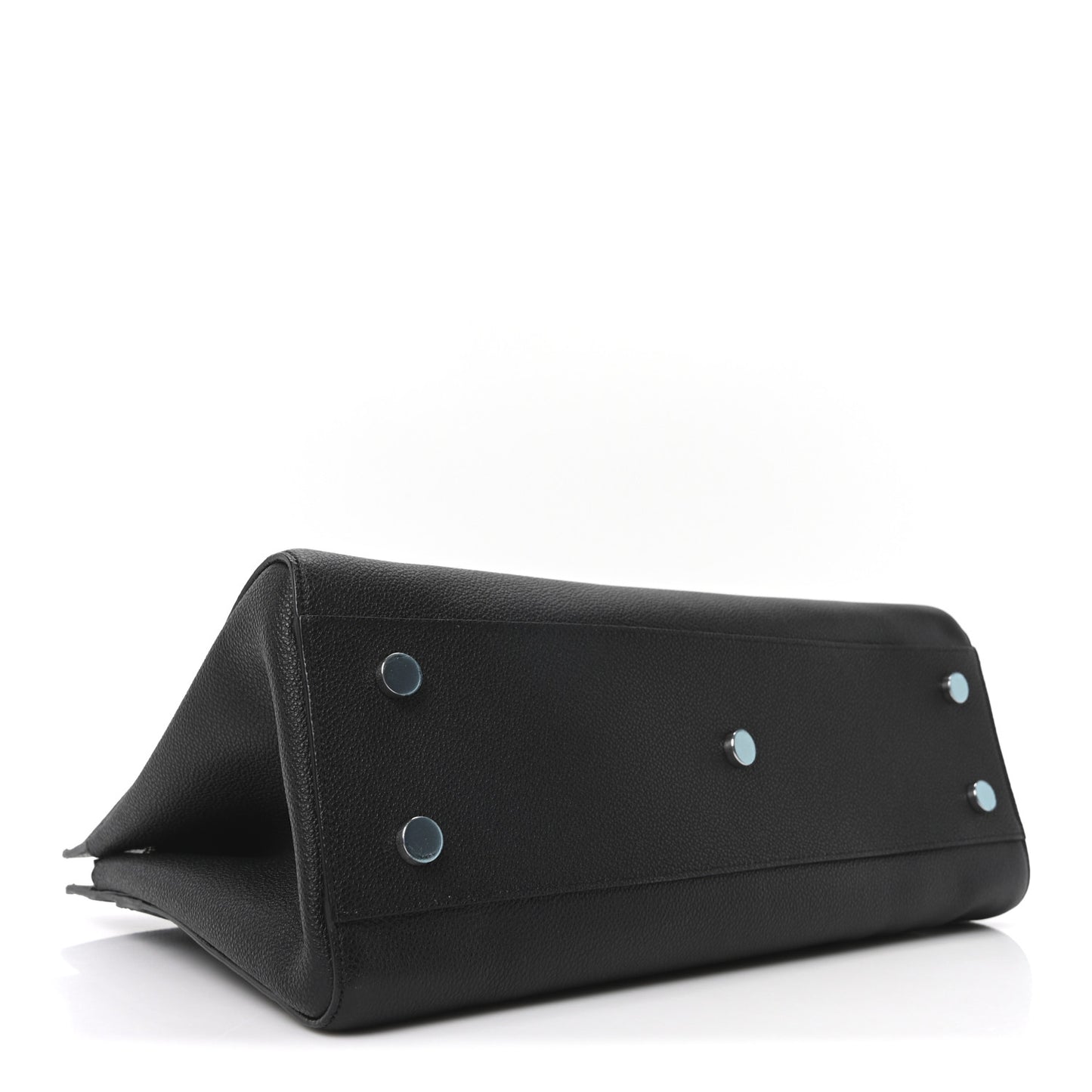 Grained Calfskin Medium Cabas Rive Gauche Black