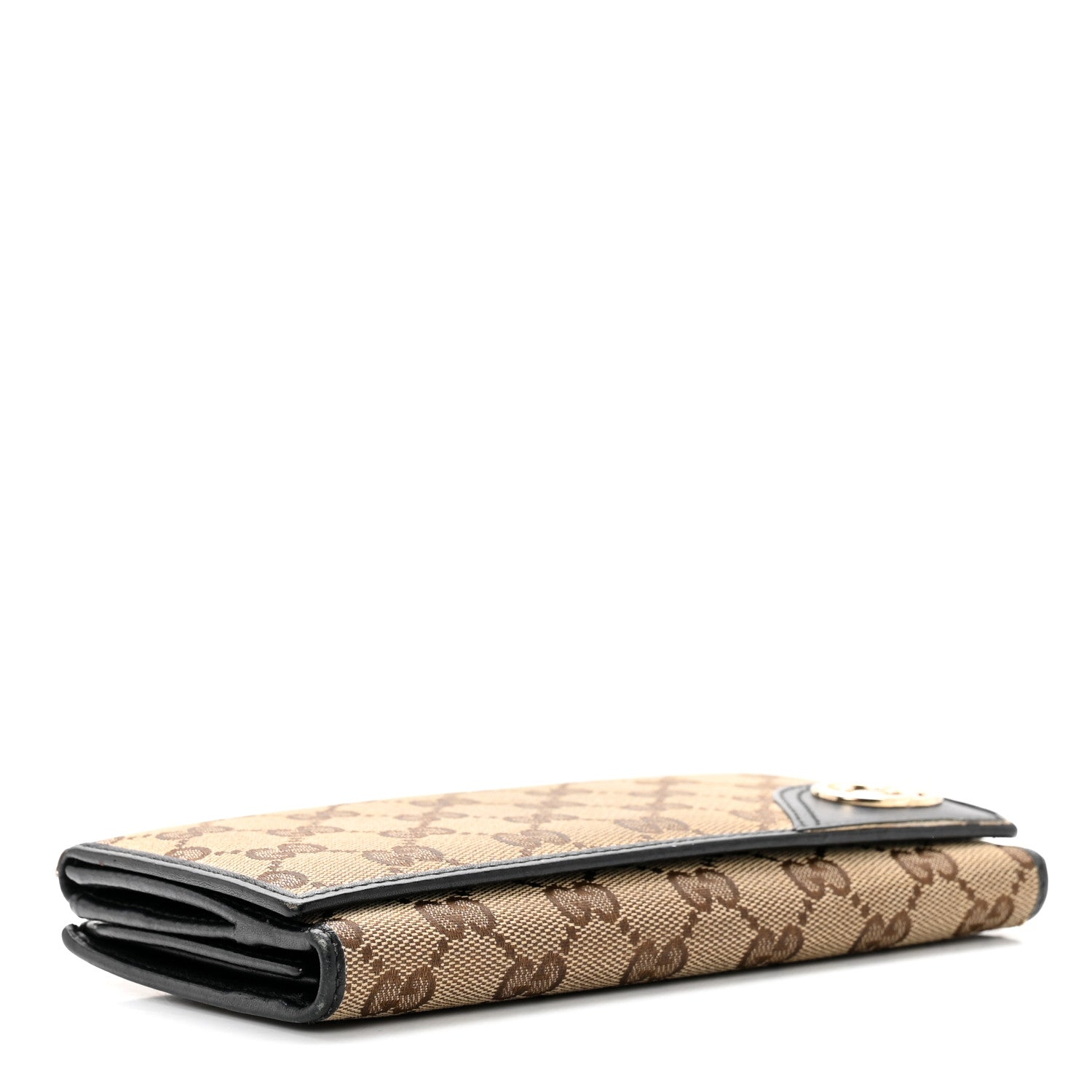 Gucci Monogram New Britt Continental Wallet Dark Brown 3 of 11