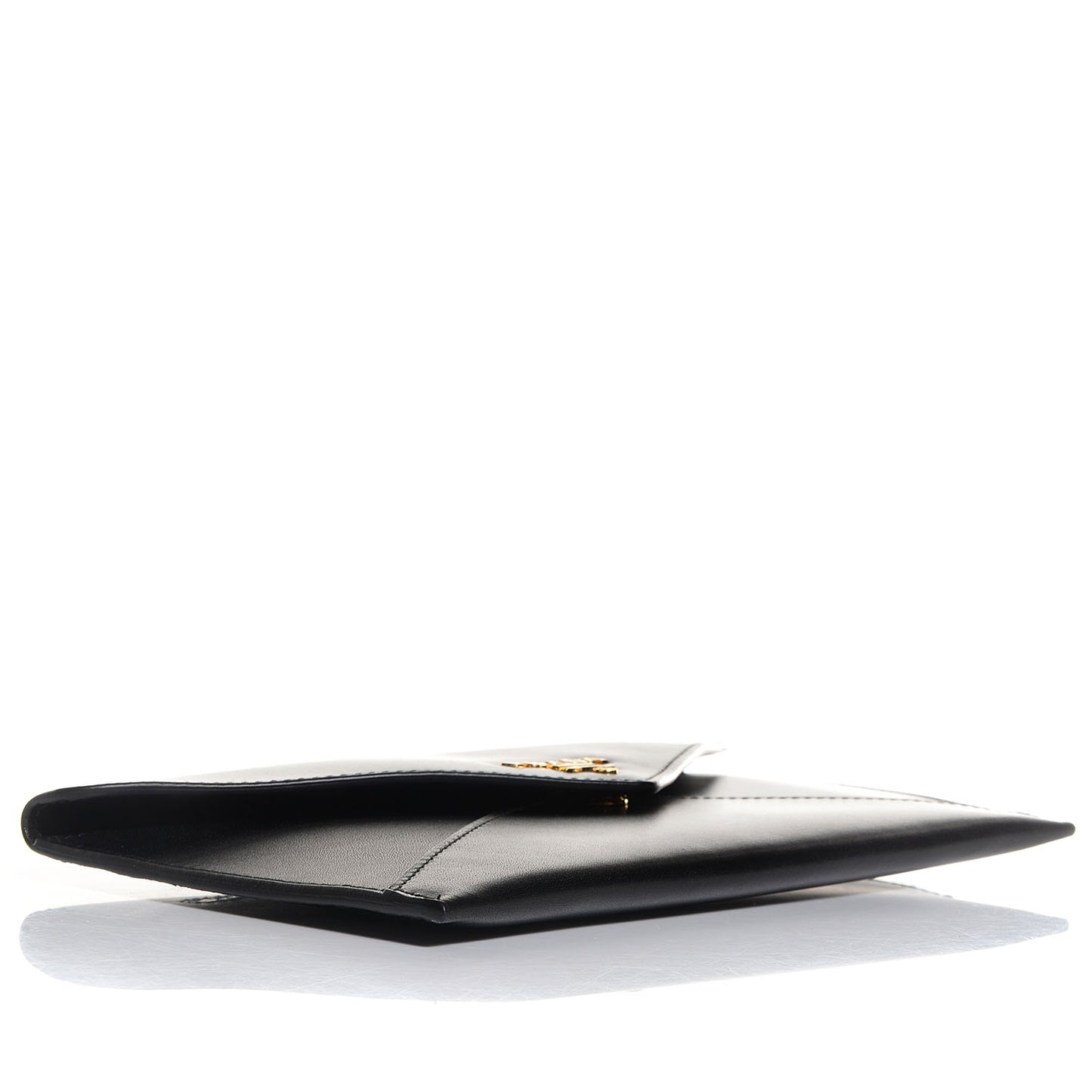 Box Calfskin Envelope Wallet Black Fuoco